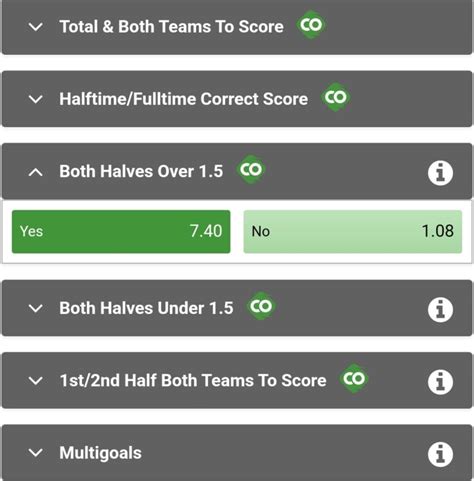 meaning of both halves under 1.5 no in sportybet